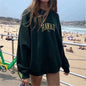 Lazy Style Alphabet Pullover Sweater for Women