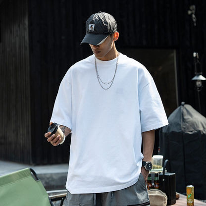 Men's Oversized Short Sleeve Solid Color T-Shirt
