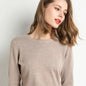 Women's Knitted Round Neck Sweater Top
