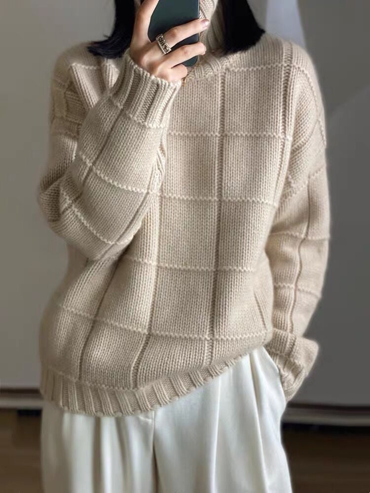 Thick Knitted Woolen Sweater for Women