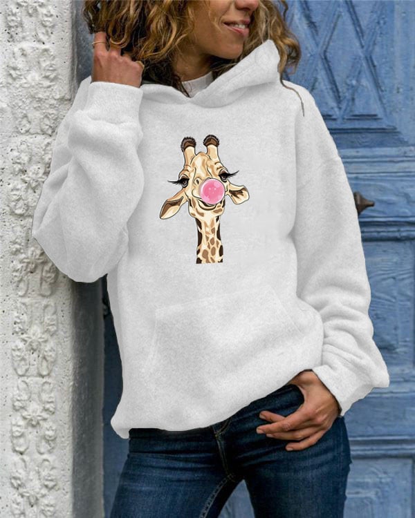 Solid Color Round Neck Sweater for Women
