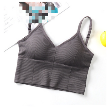 Seamless Solid Color Backless Bra