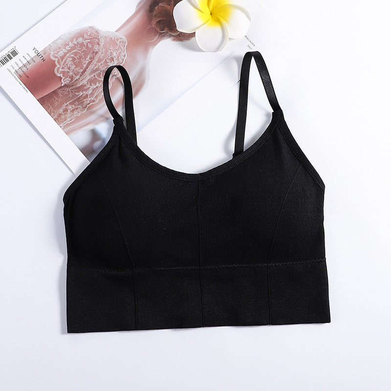 Seamless Solid Color Backless Bra