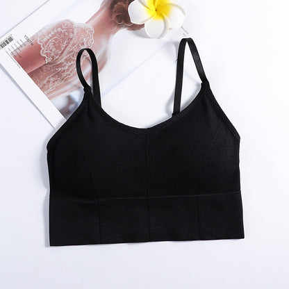 Seamless Solid Color Backless Bra