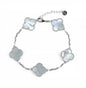 High-End Four Leaf Clover Bracelet in Titanium Steel