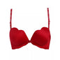Seamless Push-Up Bra with Back Support and Color Block