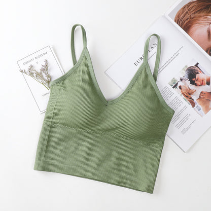 Women's Sports Bra with Sexy Back Tank Top Design