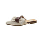 Spring Women's Korean Style Pointed Flat Half Slippers
