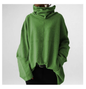 Loose High Neck Pullover Sweater for Women