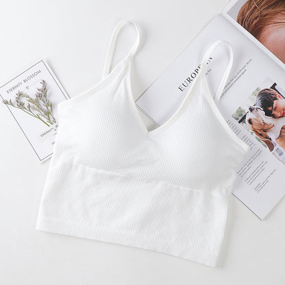 Women's Sports Bra with Sexy Back Tank Top Design