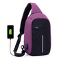Waterproof USB Multi-Layer Crossbody Bag for Men