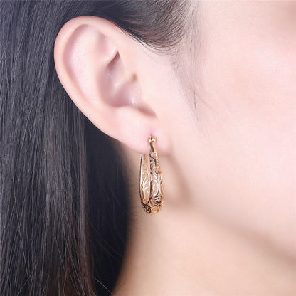S925 Silver Hollow Earrings Jewelry