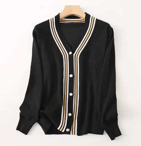 Women's 100% Cashmere Cardigan Sweater V-Neck