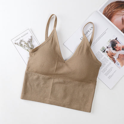 Women's Sports Bra with Sexy Back Tank Top Design