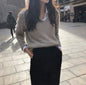 Japanese Style V-neck Sweater for Women
