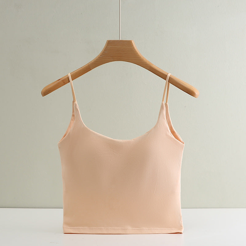 Cotton Seamless Bra Tank Top for Women Summer