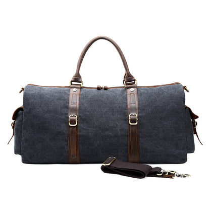 Vintage Leather Travel Bag for Men - Large Capacity