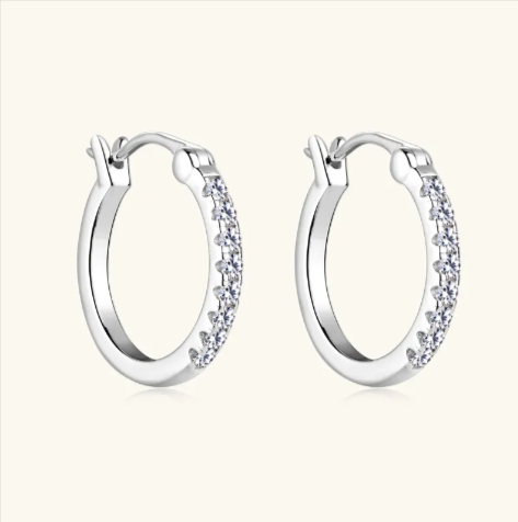 S925 Moissanite Stud Earrings
