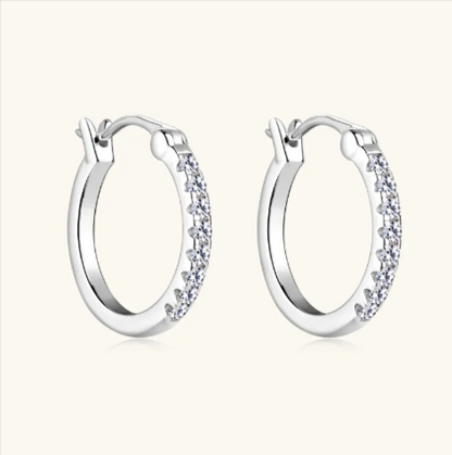 S925 Moissanite Stud Earrings