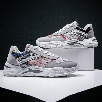 Bear Design, Casual Sports Shoes, Graffiti Sneakers