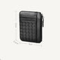 Ultra-Thin Woven Leather Card Holder for Ladies