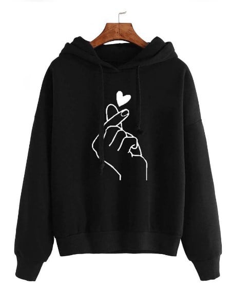 Casual Printed Hooded Sweater for Women