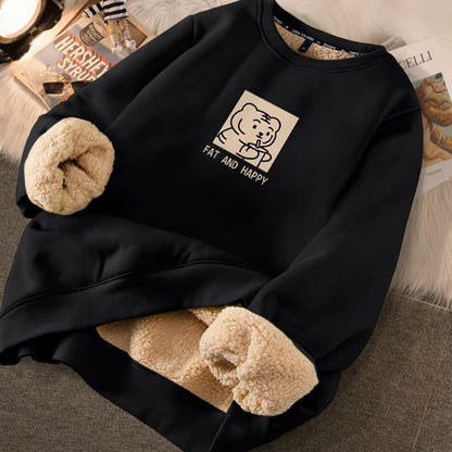 Thickened Printed Sweater for Women