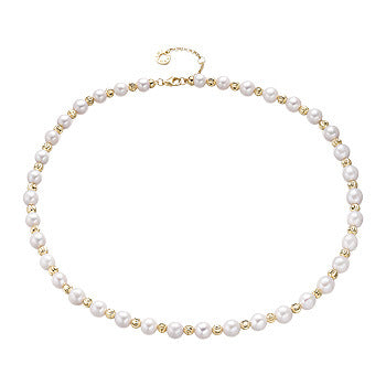 S925 Sterling Silver Baroque Pearl Necklace for Women