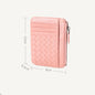 Ultra-Thin Woven Leather Card Holder for Ladies
