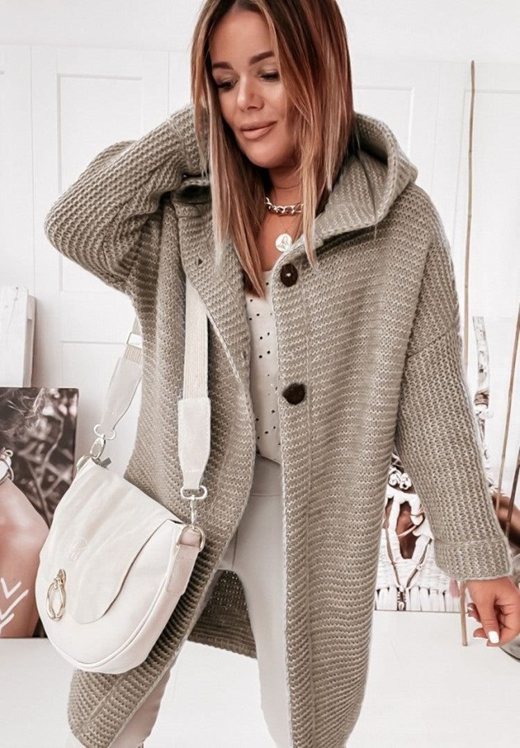 Plus Size Loose Cardigan Sweater for Women