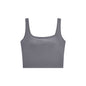 Cropped Sleeveless Top with Built-in Bra for Women