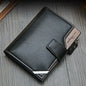 Vertical Buckle Wallet with Zipper Closure