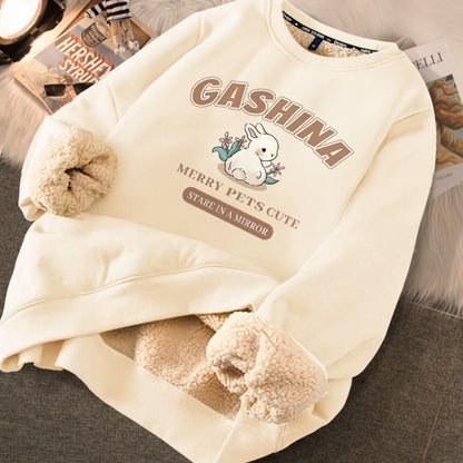 Thickened Printed Sweater for Women