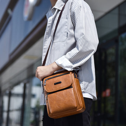 Vintage Portable Tote Bag for Men - Shoulder Messenger
