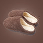Japanese Thick-soled Non-slip Plush Slippers for Couples