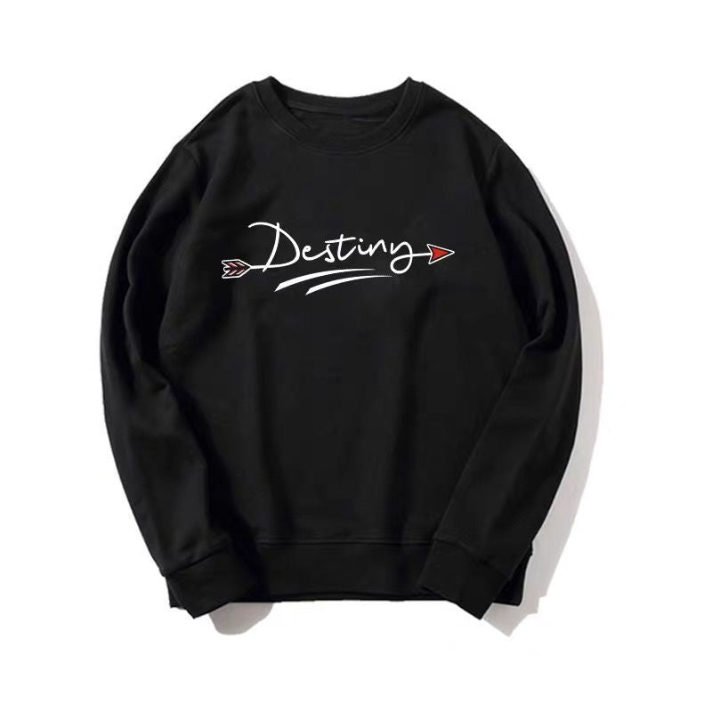 Loose Long-Sleeved Printed Sweater for Women
