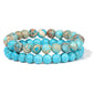 Men's Retro 8mm Natural Stone Bead Bracelet