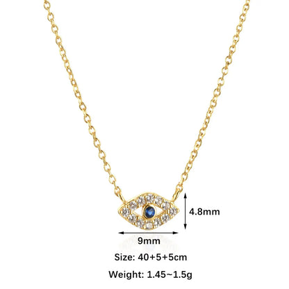 S925 Sterling Blue Eye Necklace