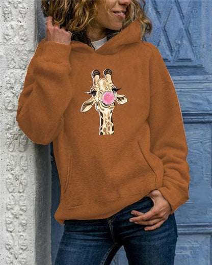 Solid Color Round Neck Sweater for Women