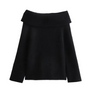 Off Shoulder Pullover Sweater for Women