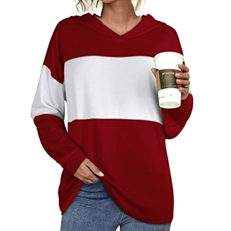 Hooded Long-Sleeved Casual Sweater for Women