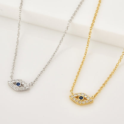 S925 Sterling Blue Eye Necklace