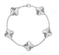 High-End Four Leaf Clover Bracelet in Titanium Steel