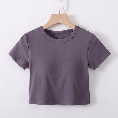 Summer Crop Top with Built-in Bra for Women