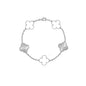 High-End Four Leaf Clover Bracelet in Titanium Steel