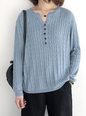 Casual Cotton Knitted Sweater for Women