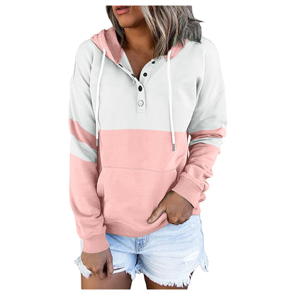 Loose Plus Velvet Hooded Sweater for Women