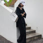 Women's Knit Set with Loose Sweater and Wide Leg Pants
