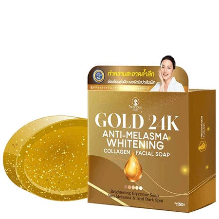 PRECIOUS SKIN THAILAND Gold 24K Anti-Melasma Whitening Collagen Soap
